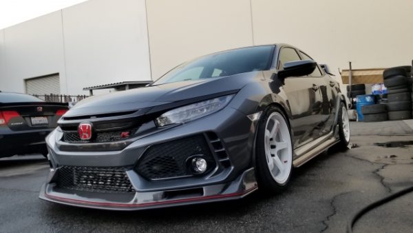EVS Evasive Carbon Fiber Bodykit front lip side skirt FK8 Type R