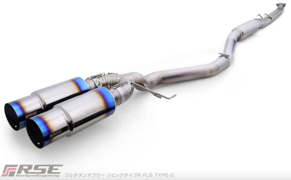 RSE TITANIUM MUFFLER EXHAUST TYPE D HONDA CIVIC TYPE R FL5