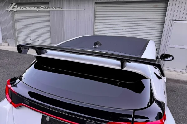 Kansai Service GR Yaris Rear Carbon Spoiler Wing